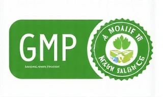 Zeleni certifikat GMP (Good Manufacturing Practices) s logotipom MenBalance, naglašavajući usklađenost s dobrim proizvodnim praksama.